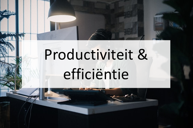 Productiviteit & efficiëntie Productiviteit-efficientie